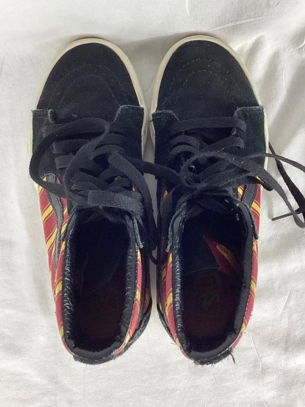 Vans Harry Potter Unisex Suede Shoes Mens Size 4 Womens 5.5 Hightop Black Red